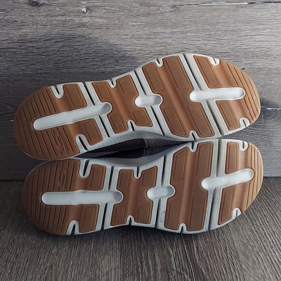 Skechers Men's Arch Fit Banline Sneaker, Taupe, 13 - Picture 8 of 10